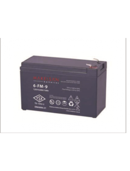 MAKELSAN 12V 9AH TAM BAKIMSIZ KURU AKÜ