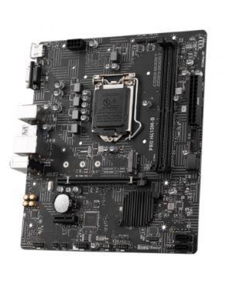 MSI PRO H410M-B DDR4 2933MHZ 1XVGA 1XHDMI 1XM.2 USB 3.2 MATX 1200P