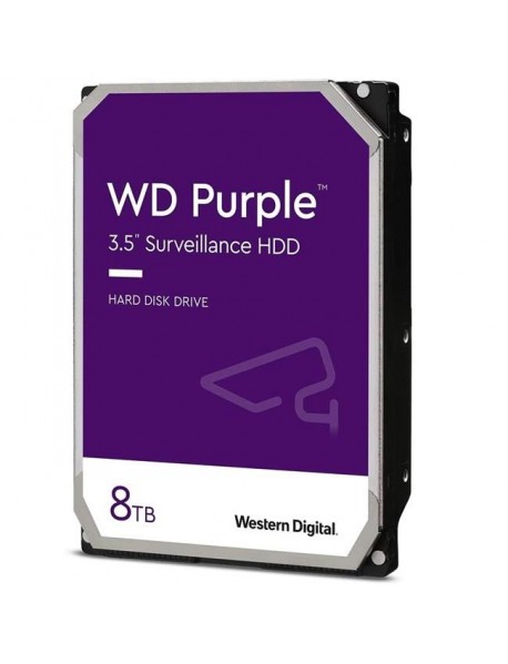 8 TB WD 3.5 PURPLE SATA3 5640RPM 128MB 7/24 GUVENLIK WD84PURZ (3 YIL RESMI DIST GARANTILI)