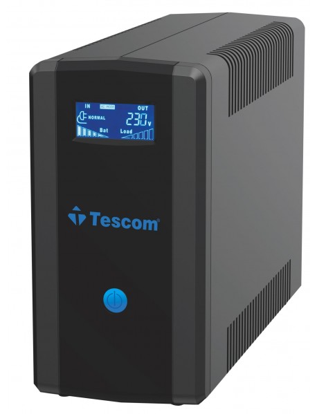 TESCOM LEO+ 1200VA 1F/1F (2X7AH) 5/10DK LCD LINE INTERAKTIF UPS 